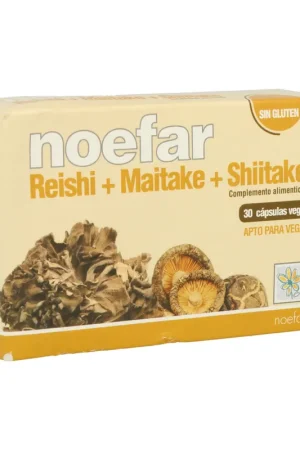 Get Yours Reishi + Maitake + Shiitake 30 capsules Noefar