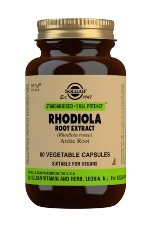 Fast Shipping Rhodiola Root (Rhodiola rosea) 60 vegetable capsules Solgar