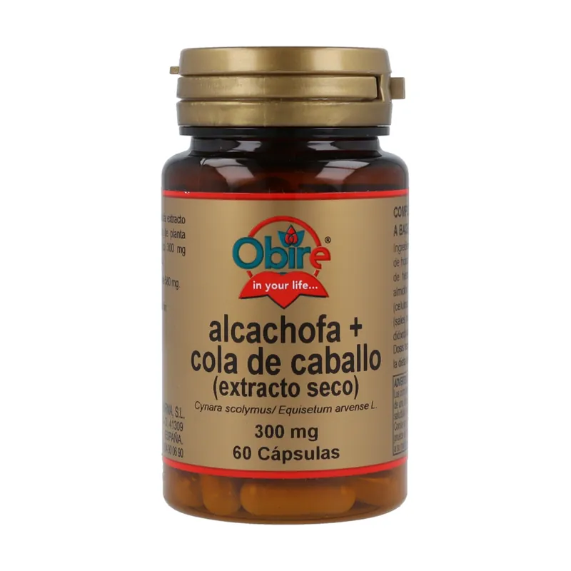 Artichoke and Horsetail 60 capsules of 300mg Obire Super Sale