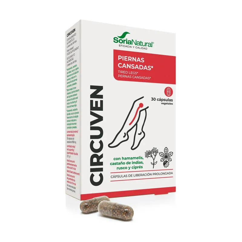 Circle tired legs 30 capsules Soria Natural Special Discount