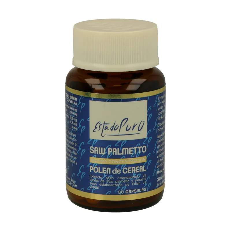 Saw Palmeto Cereal Pollen 30 capsules of 760mg Estado Puro Price Drop