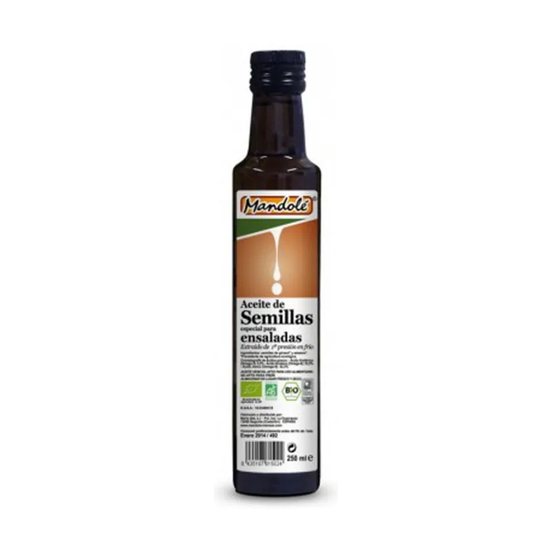 Free Returns Organic Seed Mix Oil 250 ml Mandole