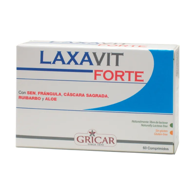 Laxavit Forte 60 capsules of 460mg Gricar One Day Deal