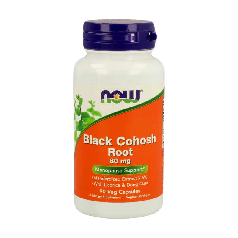 Direct From Factory Black cohosh root 80mg 90 capsules NOW Foods