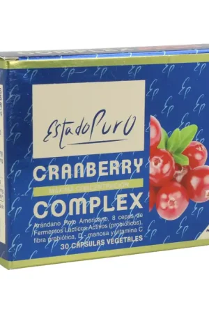 Cranberry Complex 30 vegetable capsules of 455mg Estado Puro Free Returns