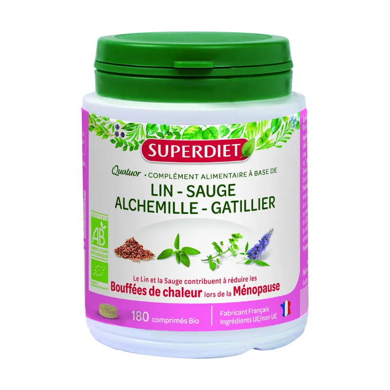 Menopause Sage Quartet 180 tablets Superdiet Professional Grade
