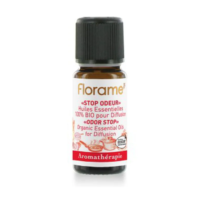 Composition He Stop Organic Odors 10 ml of essential oil Florame Authentic