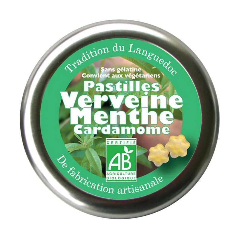 Verbena, Mint, Cardamom lozenges 45 g Aromandise New Release