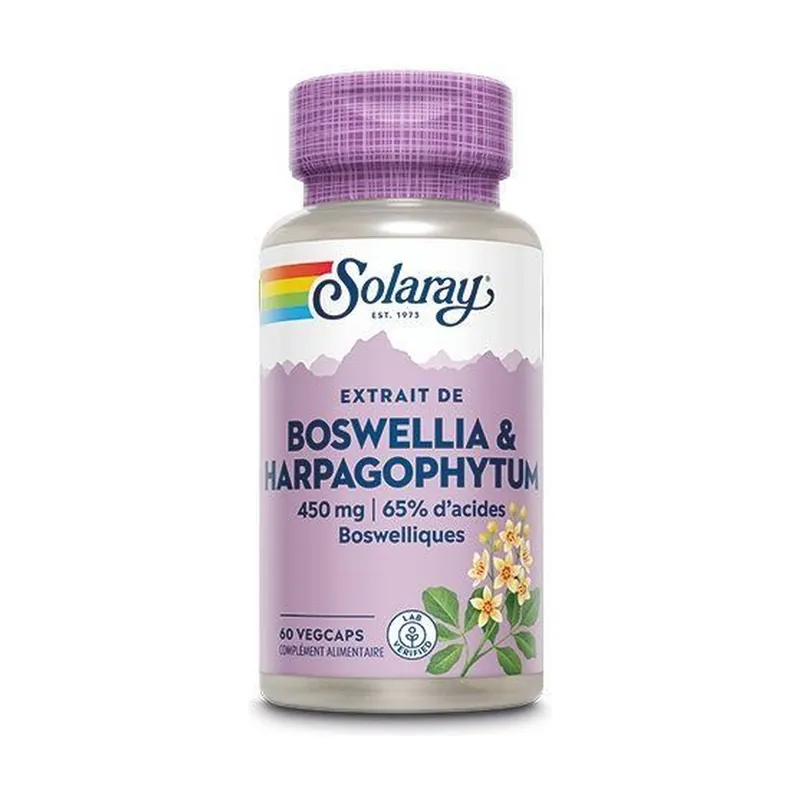 Boswellia 450 Mg + Harpagophytum 125 Mg 60 capsules Solaray Don't Miss Out