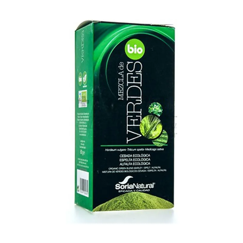 New Release Green Mix (Barley, Spelled and Alfalfa) 80 g Soria Natural