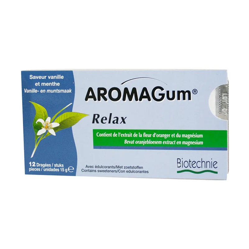 Aromagum Relax 12 units Biotechnie In Demand