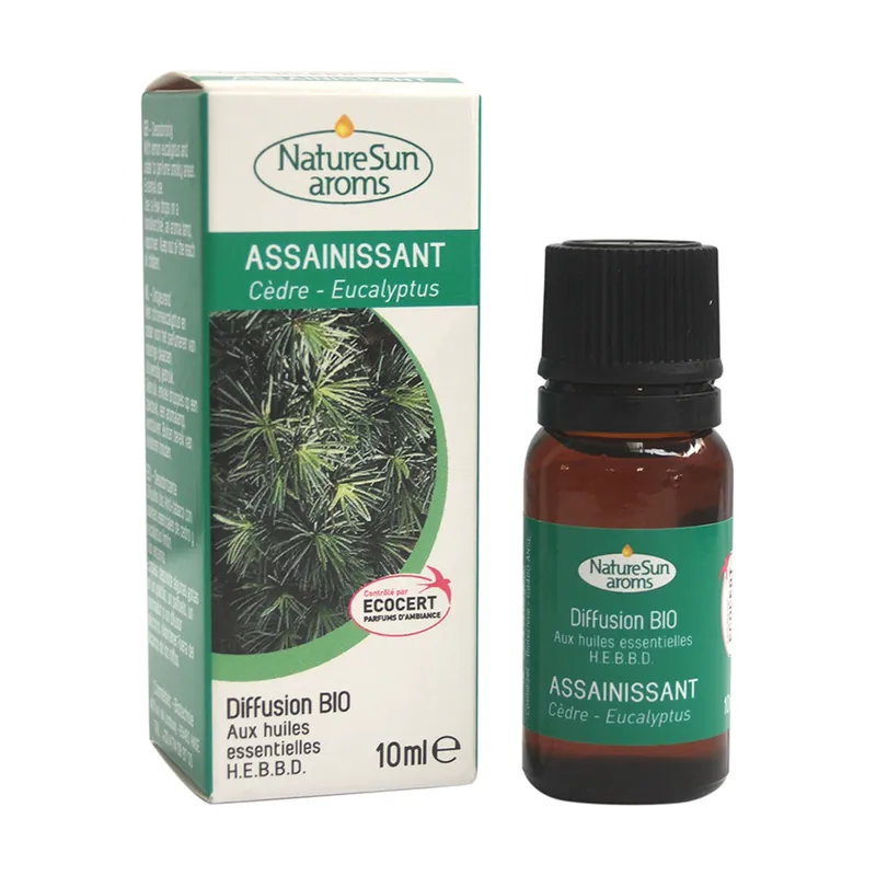 Organic sanitizing diffusion 10 ml of oil Naturesun‘Arôms Free Returns