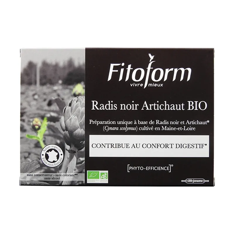 Black radish + ORGANIC artichoke 20 ampoules Fitoform Exclusive Offer