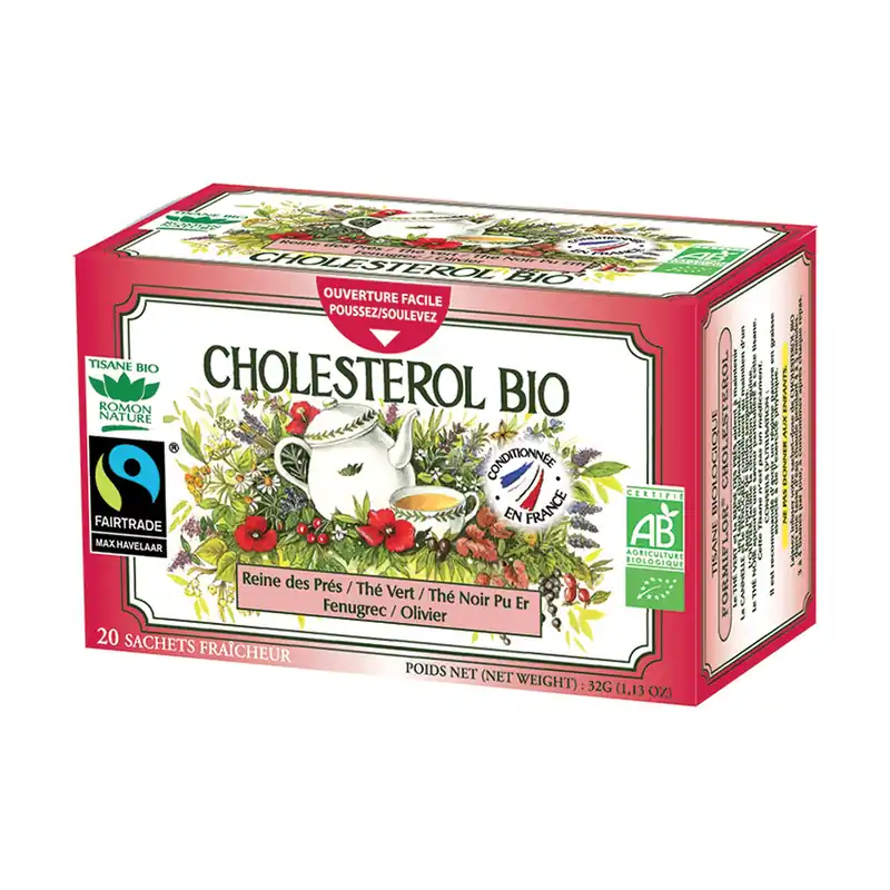Special Discount Organic Cholesterol Herbal Tea 20 sachets 20 infusion bags Romon Nature