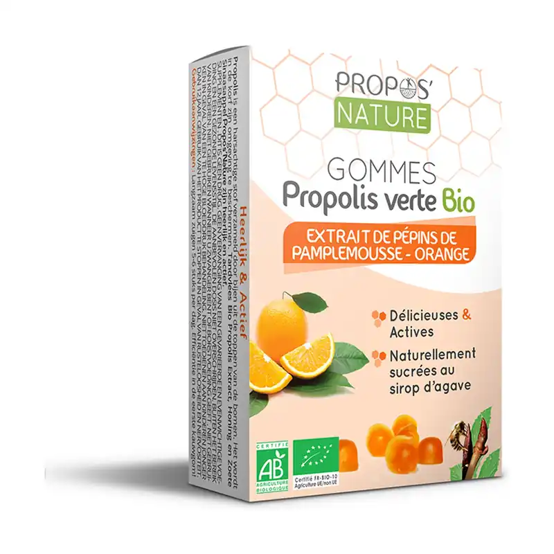 Next Day Delivery Organic orange grapefruit seed gums 45 g Propos Nature