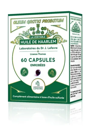 Haarlem oil 60 capsules Lefevre Genuine
