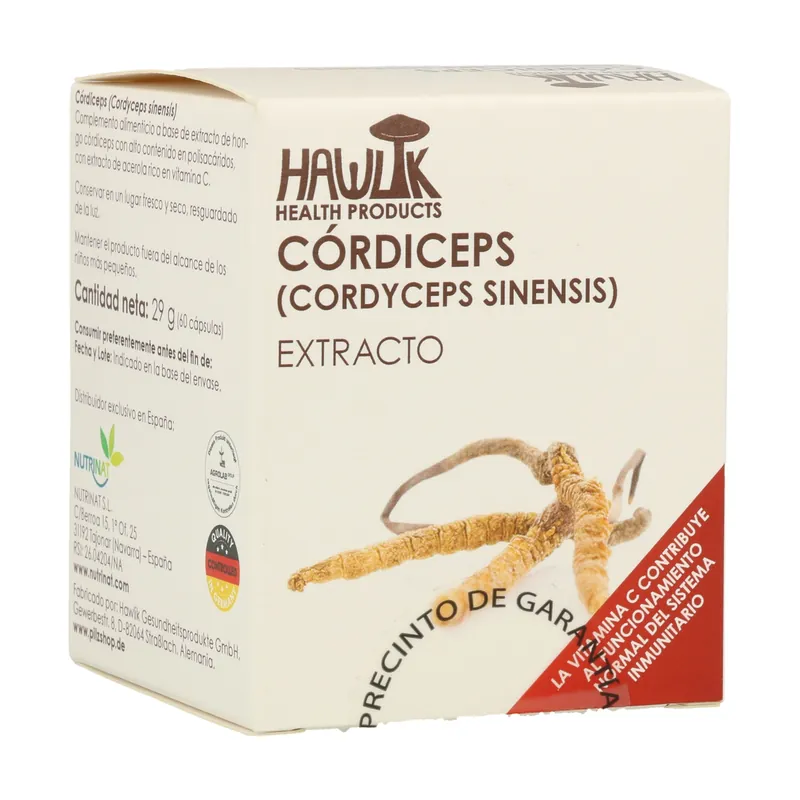 Pure Cordiceps Extract 60 capsules Hawlik Seasonal Sale