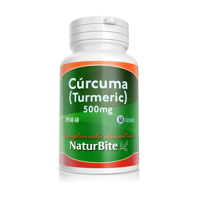 Turmeric (turmeric) 60 capsules of 500mg Naturbite Fast Shipping
