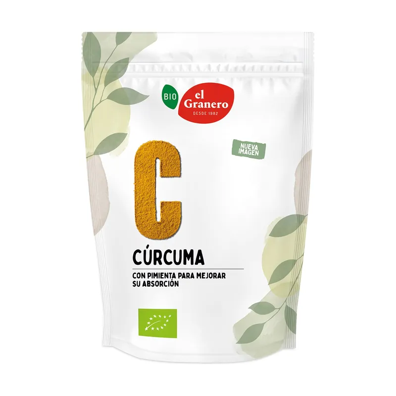 Organic turmeric and pepper 200 g of powder El Granero Integral Hot Deal