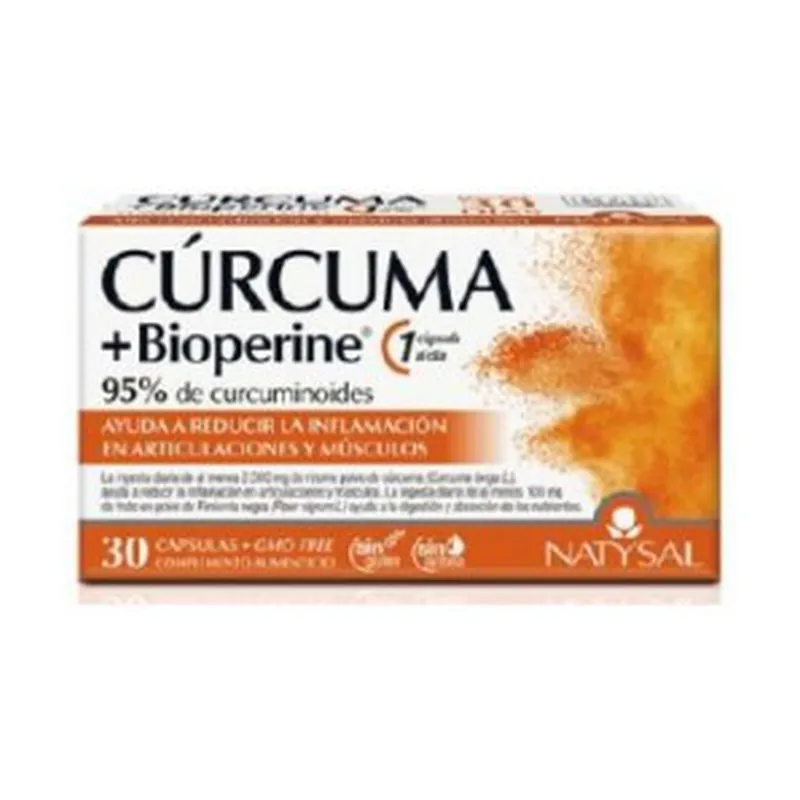 Affordable Turmeric 30 capsules of 12000mg Natysal
