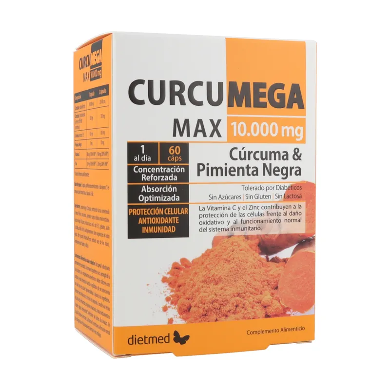 Latest Turmeric complex 10,000 mg 60 capsules Dietmed