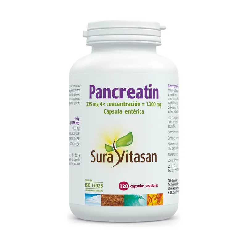 Pancreatin 120 capsules of 928mg Sura Vitasan Cheap