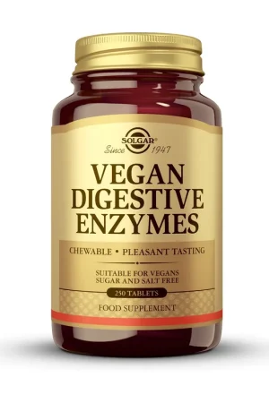 Vegan Digestive Enzymes 250 tablets Solgar Today Only