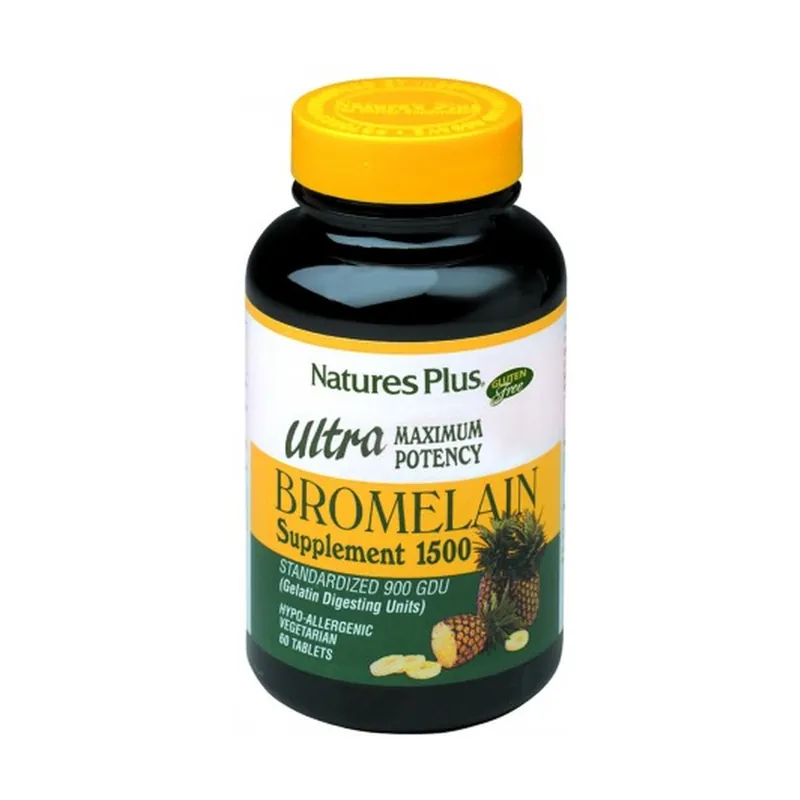 Ultra Bromelain 60 tablets of 1500mg Natures Plus High Quality