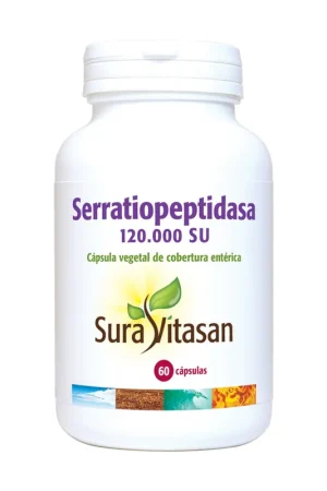 Markdown Serratiopeptidase 120.000 Fcc Su 60 capsules of 564mg Sura Vitasan