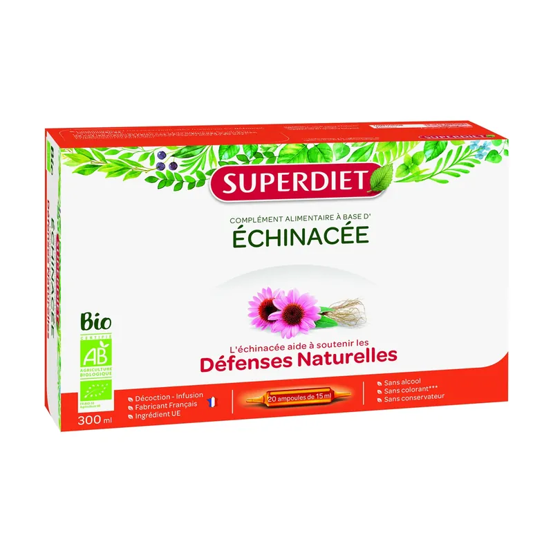 Mega Sale Organic echinacea 20 ampoules Superdiet