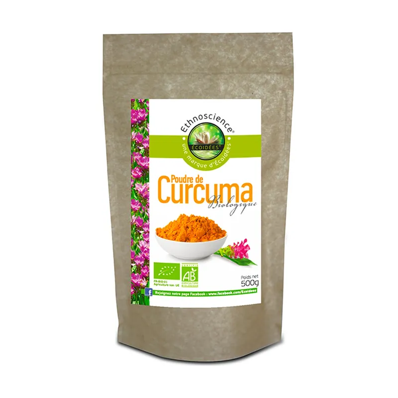 Organic turmeric powder 500 g of powder Ecoidees Buy Direct