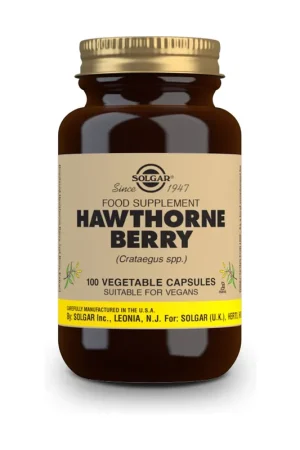 Weekend Sale Hawthorn Berry 100 vegetable capsules of 520mg Solgar