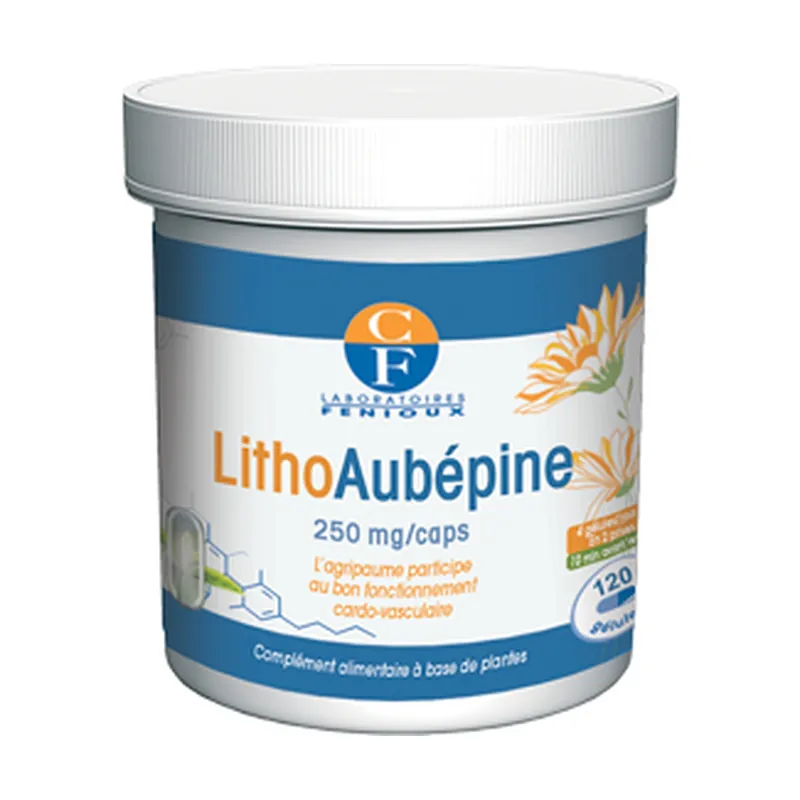 Seasonal Sale LithoAubepine 120 capsules of 250mg Fenioux