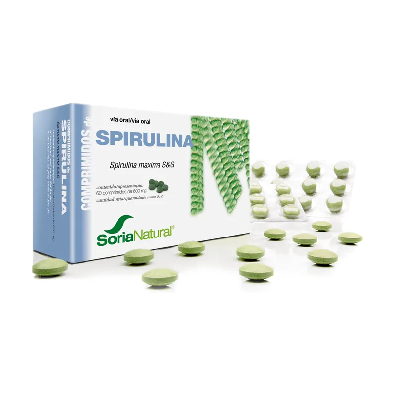 Spirulina Tablets 60 tablets Soria Natural Low Price