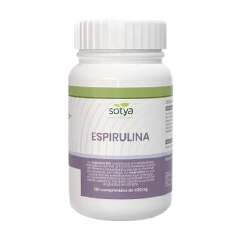 Secure Checkout Spirulina 100 tablets of 400mg Sotya