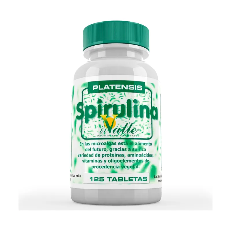 Same Day Shipping Spirulina 125 tablets of 400mg El Valle