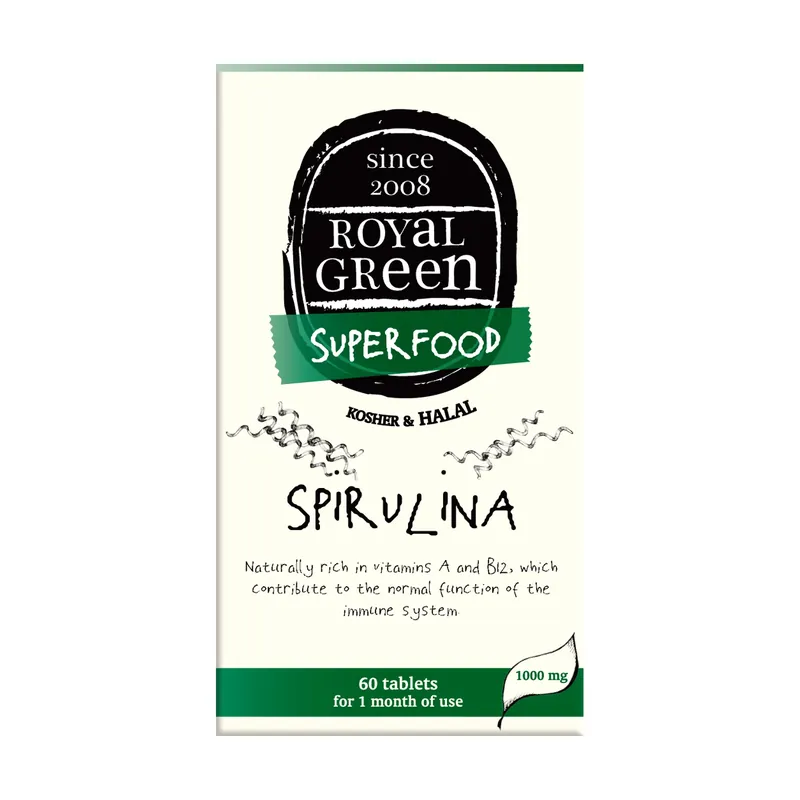 Seasonal Sale Spirulina Superfood 60 capsules Royal Green