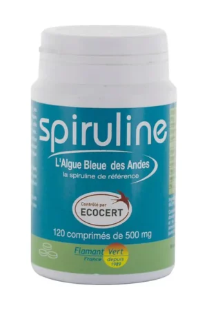 Affordable Spirulina 120 tablets of 500mg Flamant Vert