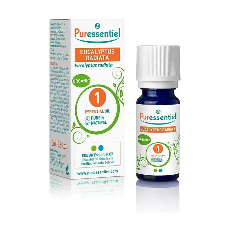 Same Day Shipping Organic Eucalyptus Radiata Essential Oil 10 ml of essential oil Puressentiel
