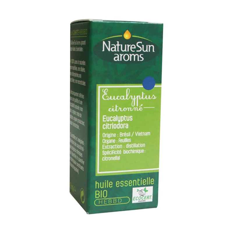 Organic lemon eucalyptus essential oil 10 ml of essential oil Naturesun‘Arôms Fresh Stock