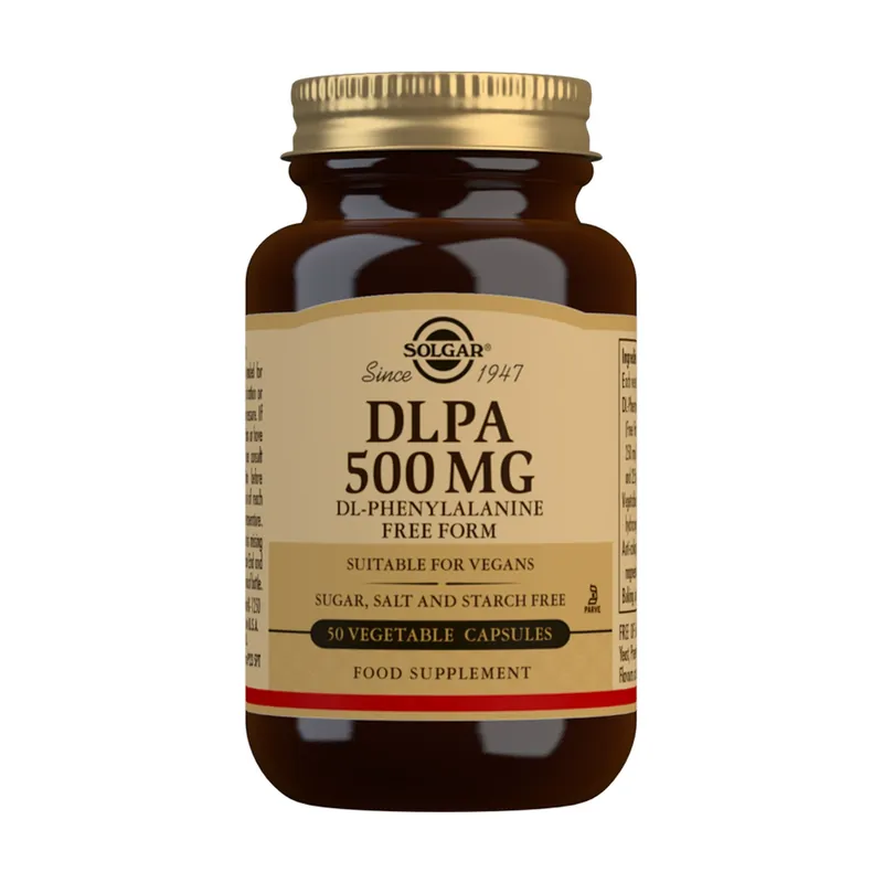 Get Yours DLPA 50 vegetable capsules of 500mg Solgar