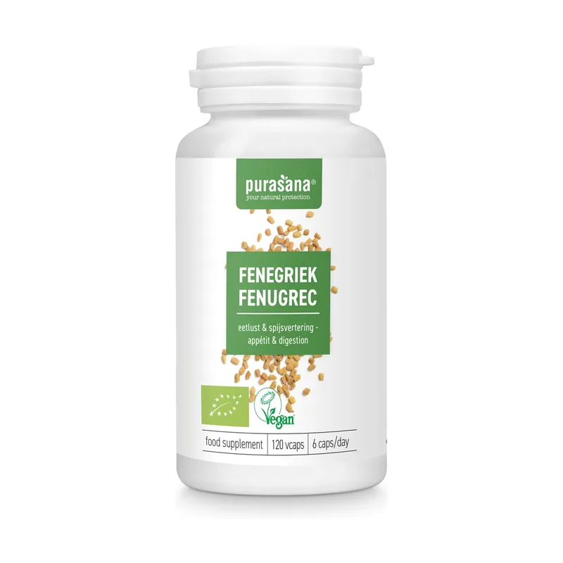 Trending Organic Vegan Fenugreek 120 capsules Purasana