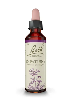 Best Seller Bach Flower Essences 18 - Impatients 20 ml of floral elixir Bach Original