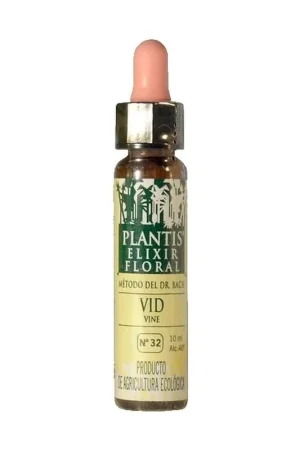 Brand New Bach Flower Vine-32 Eco Floral Elixir 10 ml of floral elixir Plantis