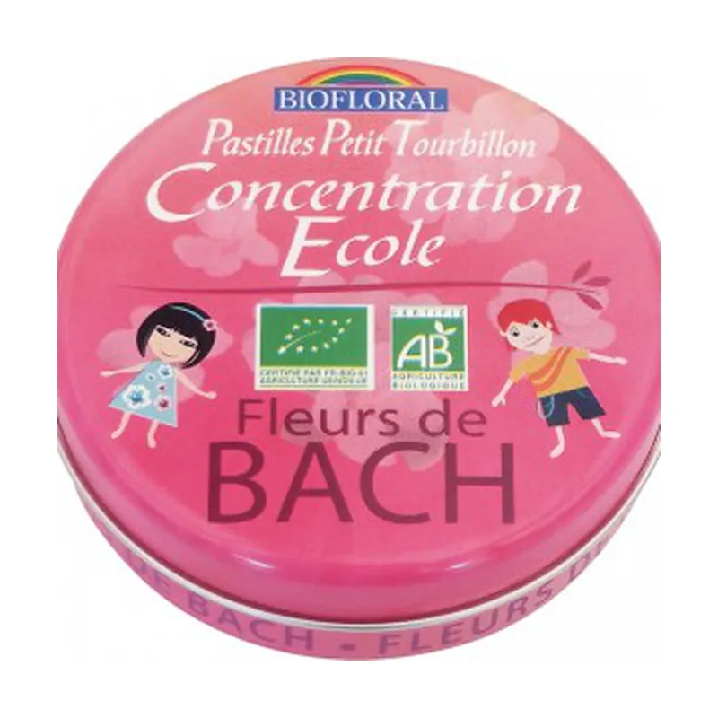 Petit Tourbillon Pastilles, School Concentration, Organic Family Size 100 pellets Biofloral Seasonal Sale