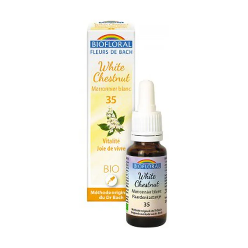 Organic White Chestnut 20 ml of floral elixir Biofloral Next Day Delivery