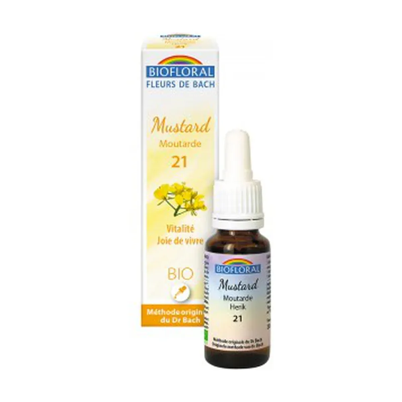 Bach flower mustard Nº21 Bio 20 ml of floral elixir Biofloral Free Returns