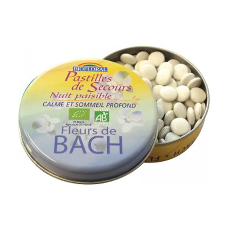 Reduced Price Peaceful Night Rescue Tablets Organic Family Size 50 g Biofloral