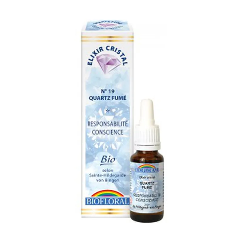 Today Only Smoky Quartz, Organic Responsibility 20 ml of floral elixir Elixir Cristal