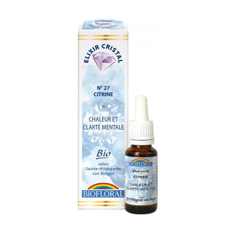 While Supplies Last Citrine, Heat, Mental Clarity 20 ml of floral elixir Elixir Cristal